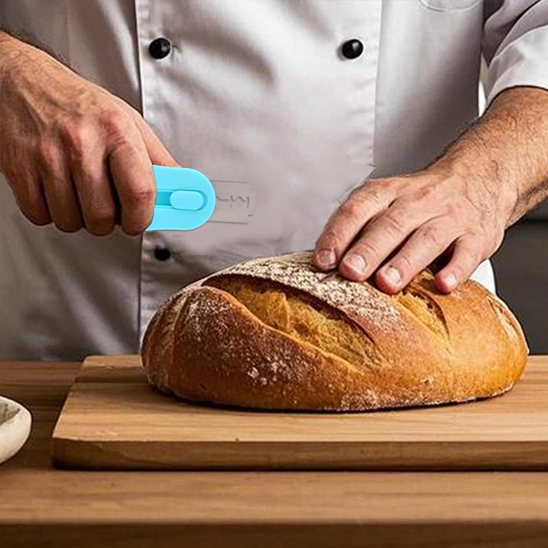 Professional Bread 5-Blade Bread Lame, Adjustable Sourdough Scoring Tool with Safety Cap