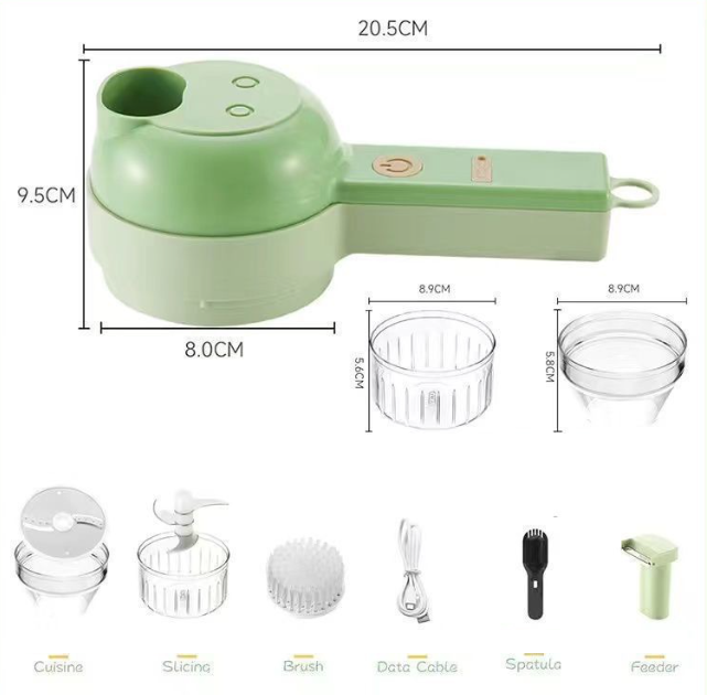 Gatling Vegetable Cutter Mini Wireless Electric Garlic Mud Artifact Garlic Crusher