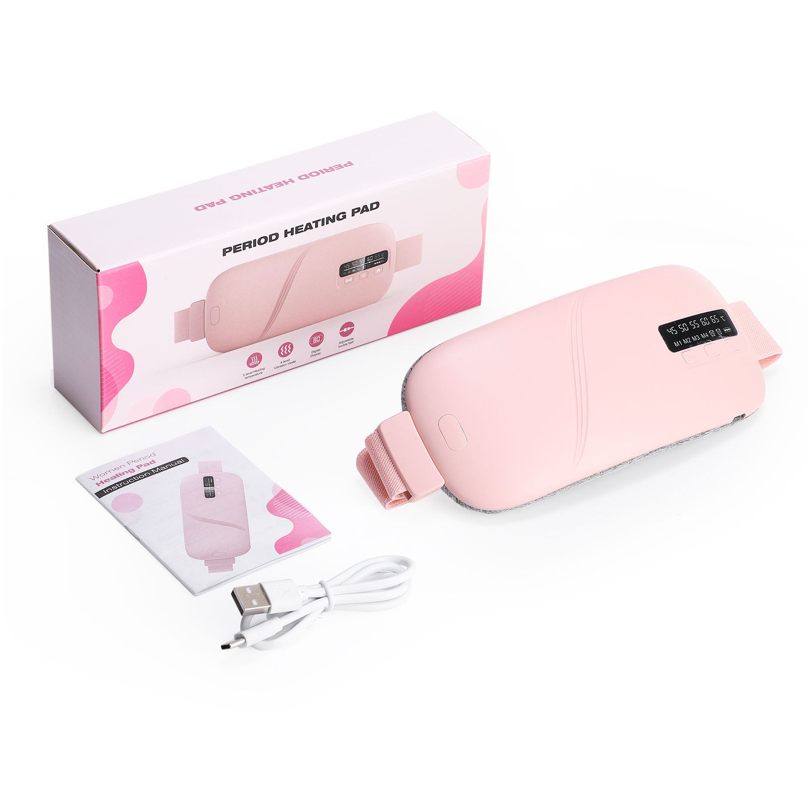 Menstrual Heating Pad with Vibration Massage