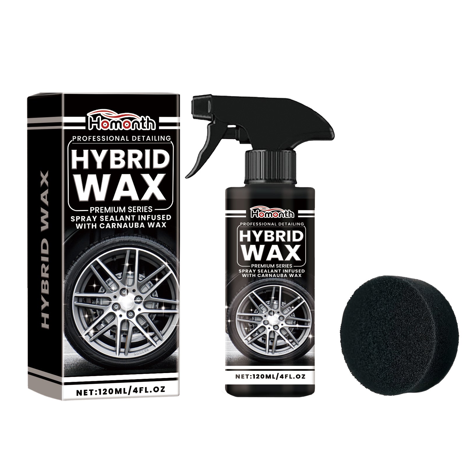 Homonth Tire Shine Spray Automotive Wheels Clean Polishing Coating Liquid Tire Care Coating Agent