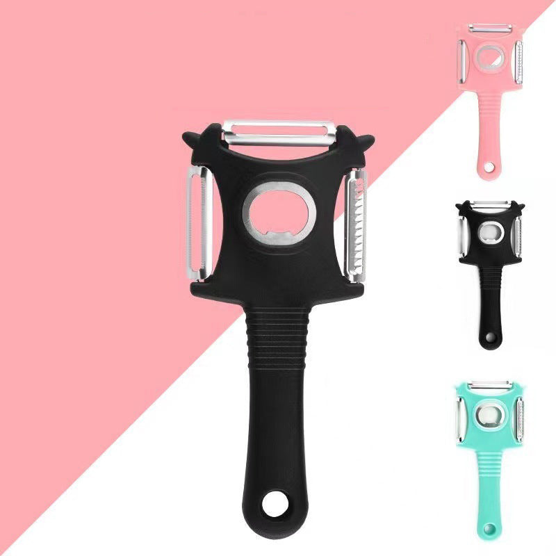 Stainless Steel Multi-Function Shaver Peeler Three In One Melon Peeler Kitchen Fruit Peeler