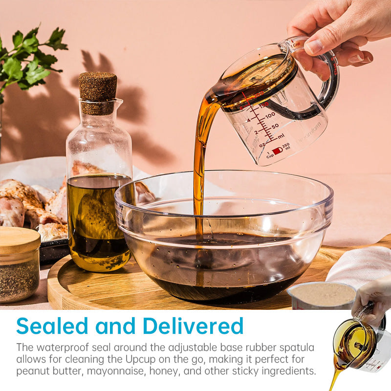 Adjustable Measuring Cube - Kitchen Cooking Cup with Scraper Seal