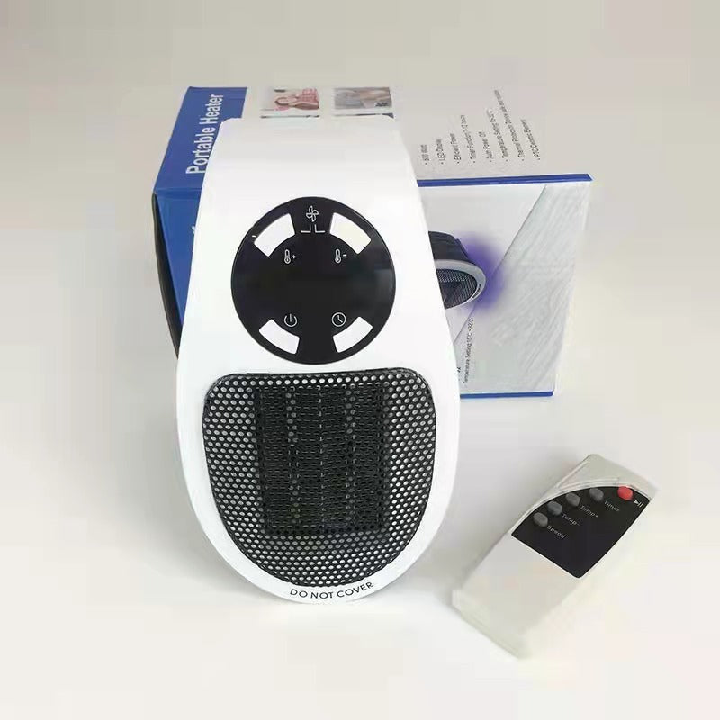 Mini Portable Household Plug In Electric Heater Heater Intelligent Timing With Remote Control LCD Heater