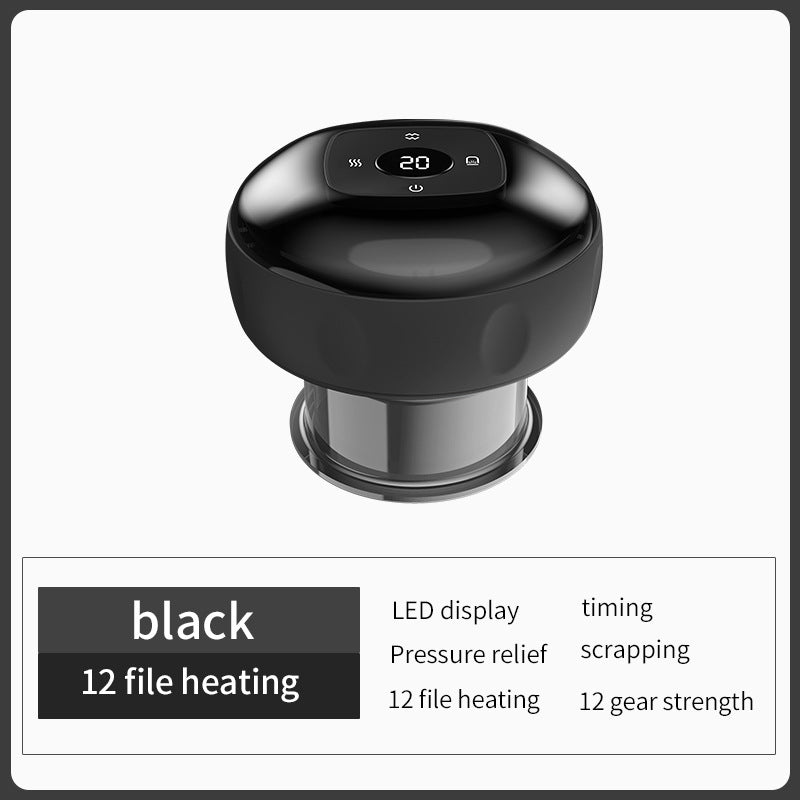 Vacuum cupping and scraping instrument Intelligent electric breathing heating cupping device Meridian massager suction instrument