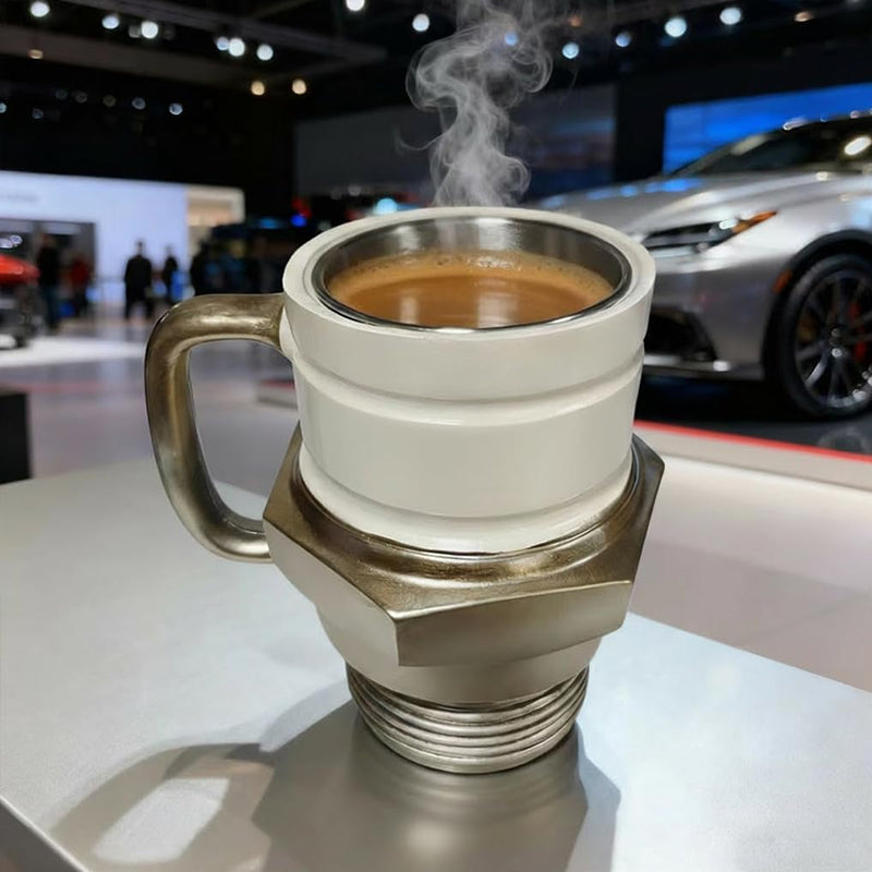Start Your Engine Spark Plug Mug - The Ultimate Gift for Car Enthusiasts & Mechanics, Unique Collector's Coffee Cup