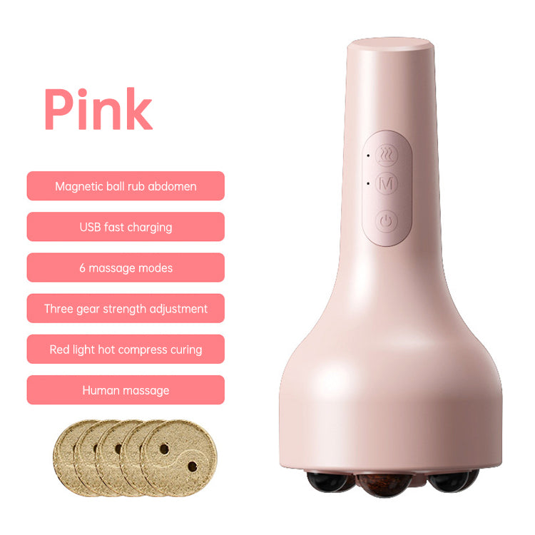 Handle Magnetic Bead Abdomen Electric Massager Roller Vibration Device Massage Belly