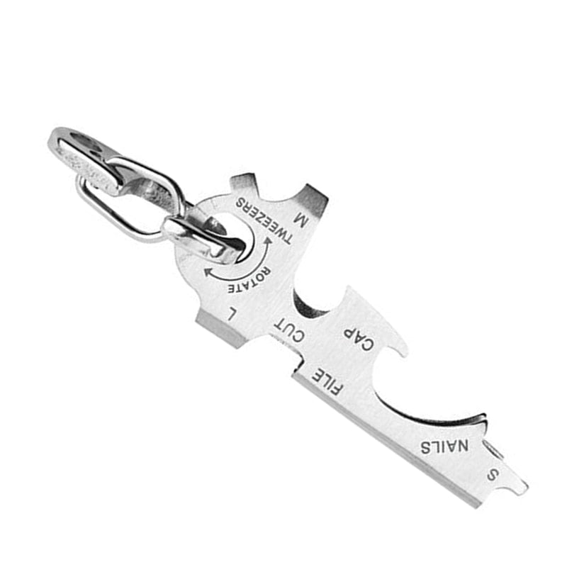 8 tool in 1 key ring multitool multifunction edc multi pocket keytool carabiner multipurpose keychain gadget clip gear