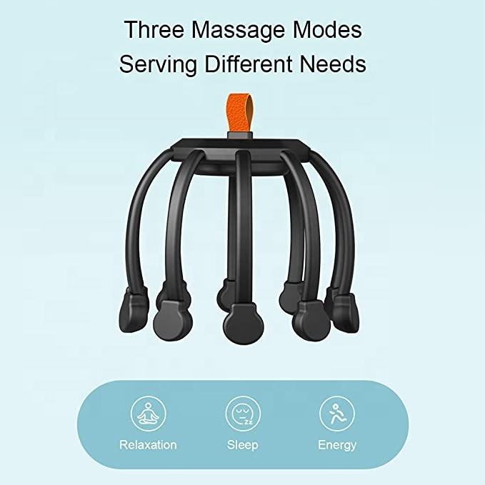 New arrival vibrating head massage 360 degree head massager 10-Motor electric scalp massager