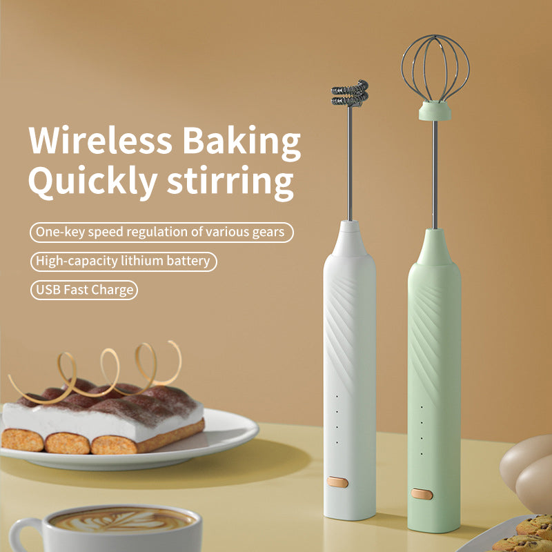 Electric Cordless Egg Beater For Whipping Cream And Egg Whites