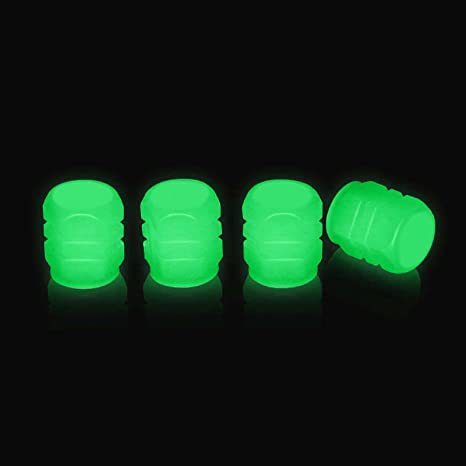 Fluorescent Car Tire Valve Caps High Brightness Separated Type