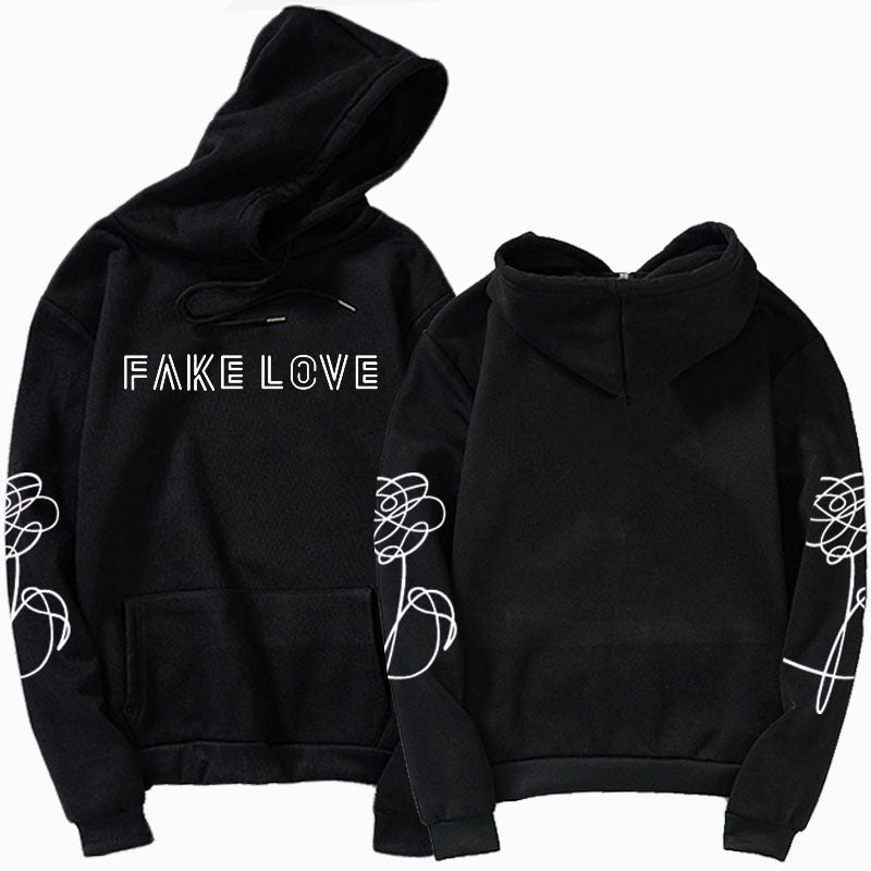 Hooded Youth Club fake love hoodies love yourself