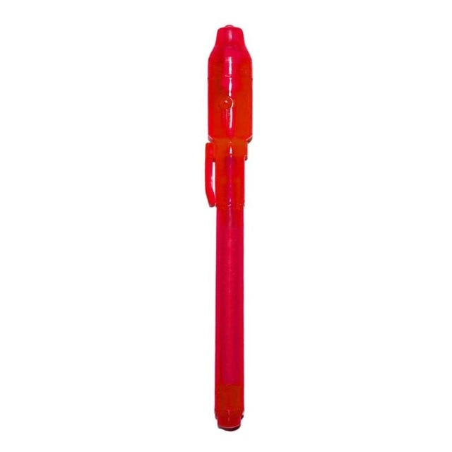 2 in 1 Luminous Light Invisible Ink Pen UV Check Money Kids Drawing Secret Learning Educational Magic Pens