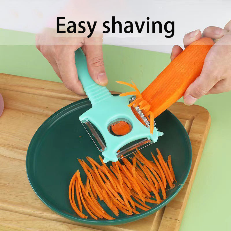 Stainless Steel Multi-Function Shaver Peeler Three In One Melon Peeler Kitchen Fruit Peeler
