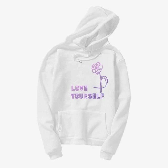 Hooded Youth Club fake love hoodies love yourself