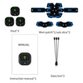 Electric Abdominal Muscle Stimulator EMS Trainer Belt Rechargeable Body Massage Muscle Training Stimulator Gear Fitness Massager