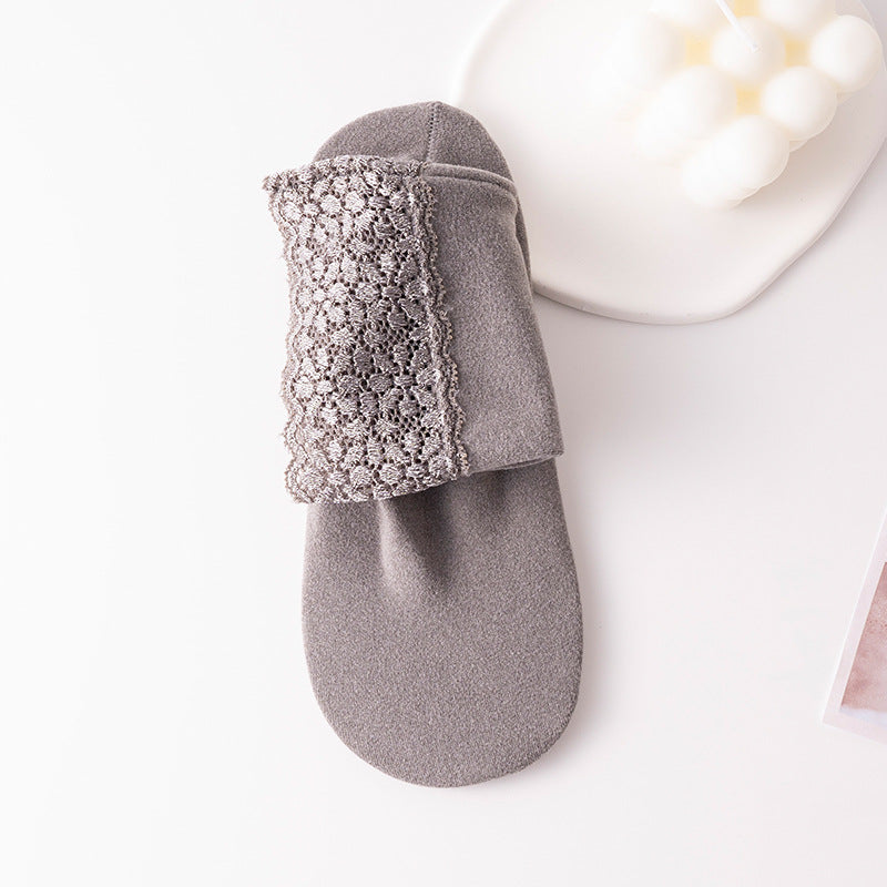 Thermolace lace home floor socks warm and comfortable
