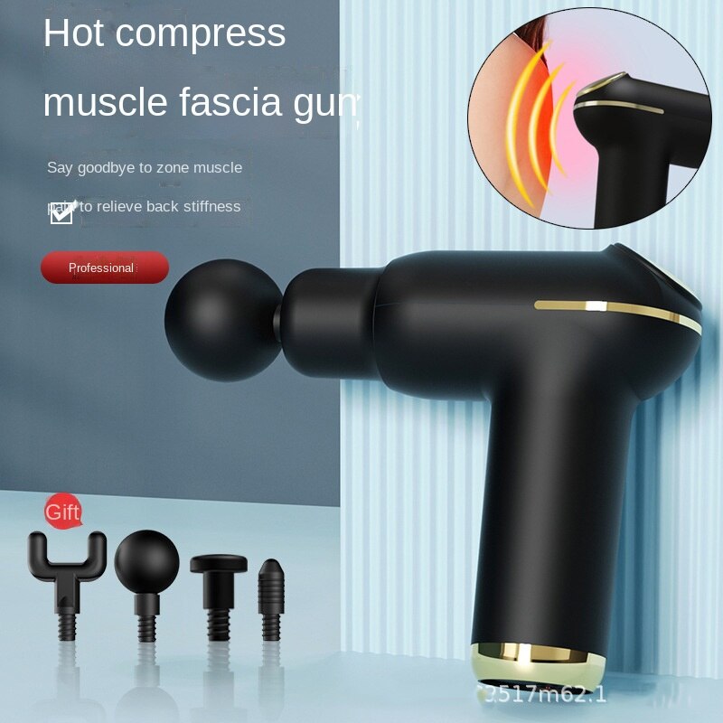 Hot Compress Fascia Gun Fitness Muscle Relaxer Massager Portable Fitness Device Mini Fascia Grab Electric Fascia