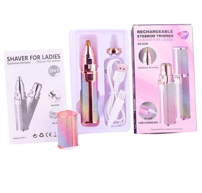 USB Charging Lady Shaver Electric Eyebrow Trimmer Shaver Facial Hair Removal Instrument