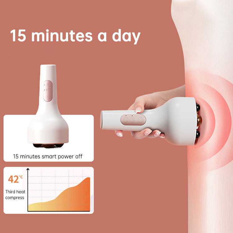 Handle Magnetic Bead Abdomen Electric Massager Roller Vibration Device Massage Belly