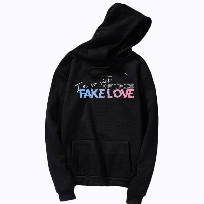 Hooded Youth Club fake love hoodies love yourself