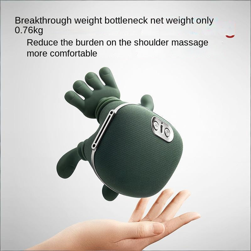 Multifunctional Home Heating Kneading Massage Shoulder Neck Massager for Cervical and Trapezius Muscle Automatic Massage Device