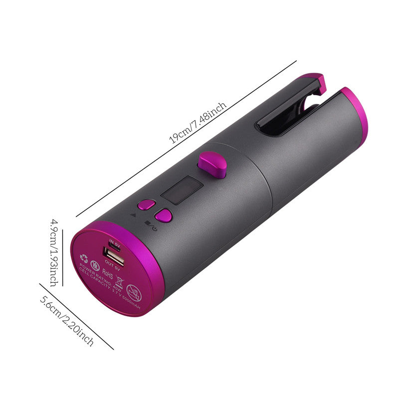 Unbound Automatic Hair Curler Cordless Electric Curling Roller Professional Ceramic Hair Waver Rechargeable Auto Curler Curls