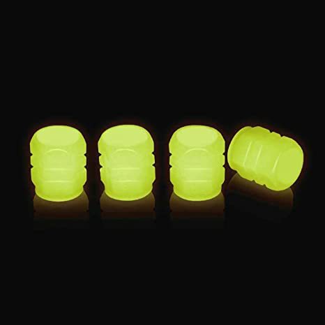 Fluorescent Car Tire Valve Caps High Brightness Separated Type
