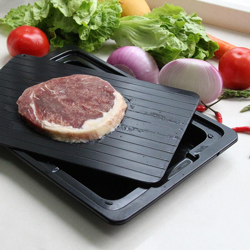 Fast Defrosting Tray Thaw Quick Defrosting Plate Board Defrost Frozen Food Meat Fruit with Water box Kitchen Gadget Tool