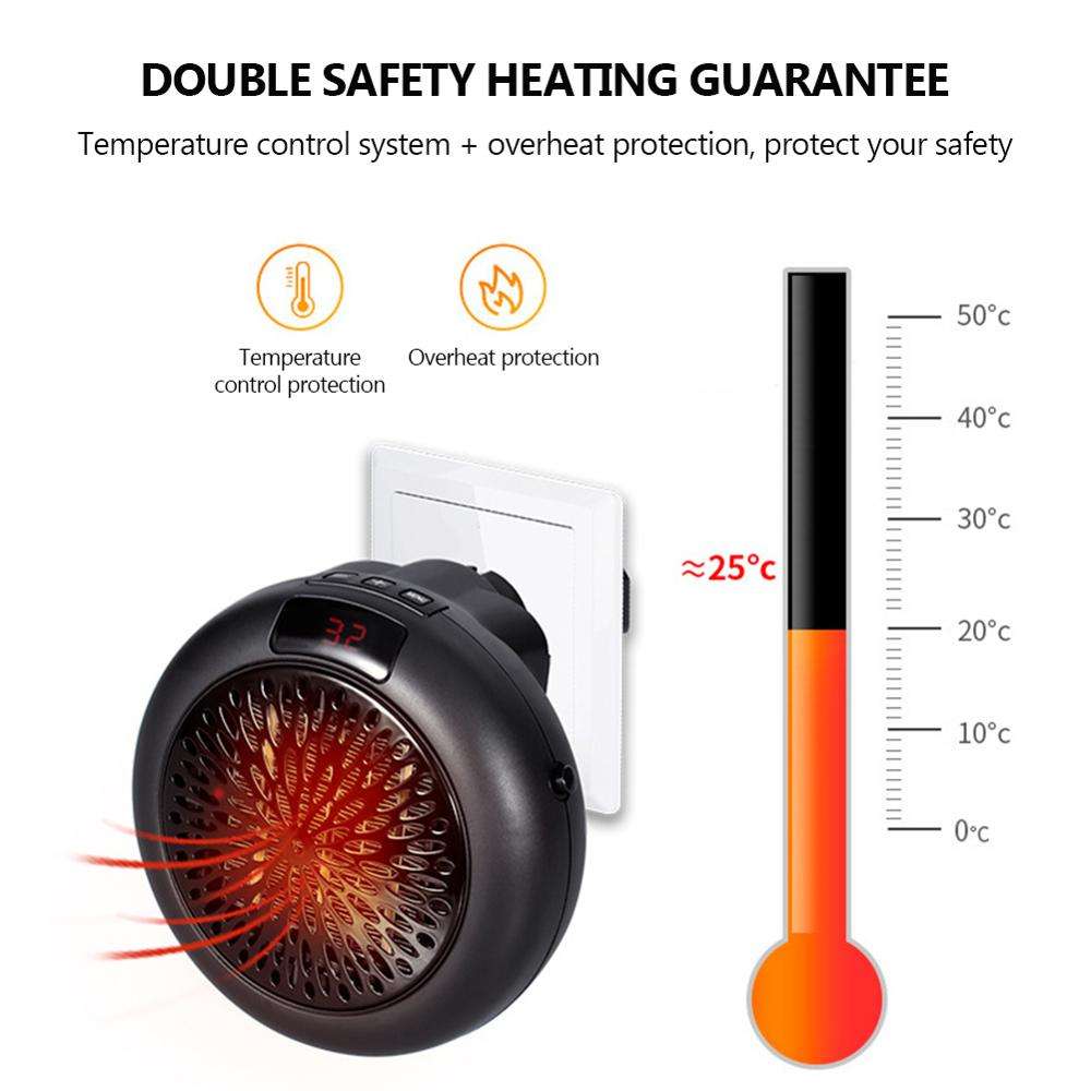 Mini Small Household Air Heater Air Heater Desktop Portable Wall Mounted Round Electric Air Heater