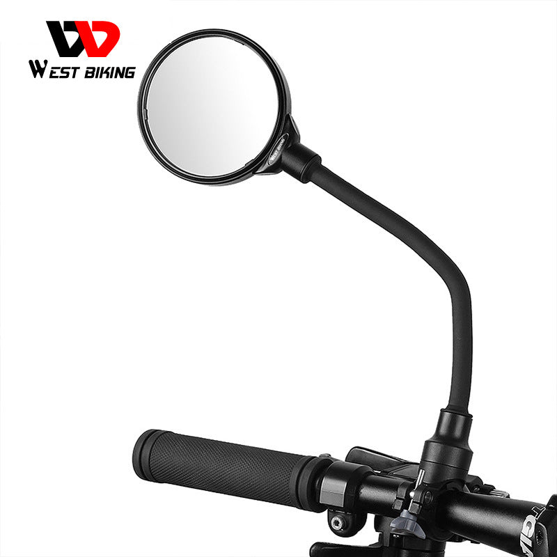 WEST BIKING Mirror Motorcycle Rearview Mirror Electric Vehicle Hose Adjustment Bicycle Rearview Mirror Mirror