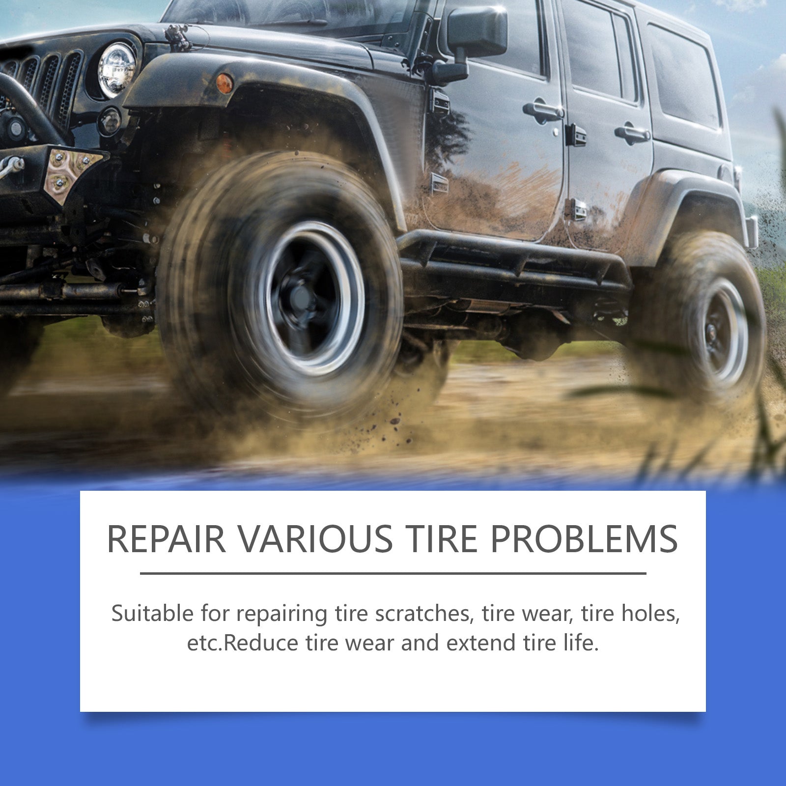 Rayhong Tire Repair Glue, Repair Car Tire Side Cracks And Scratches Tire Maintenance Repair Glue