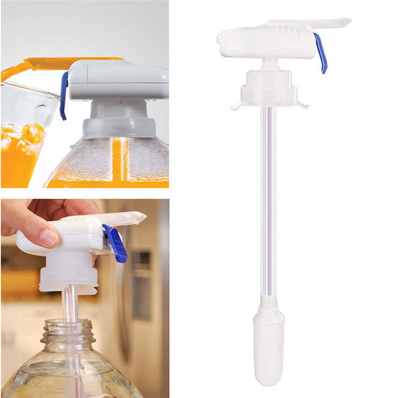 Hand Pressure Straw Juice Drink Dispenser Creative Automatic Electric Straw Magic Tap