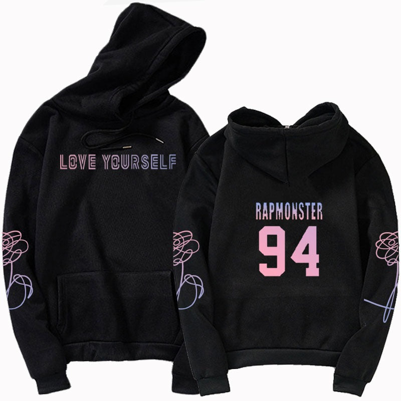 Hooded Youth Club fake love hoodies love yourself