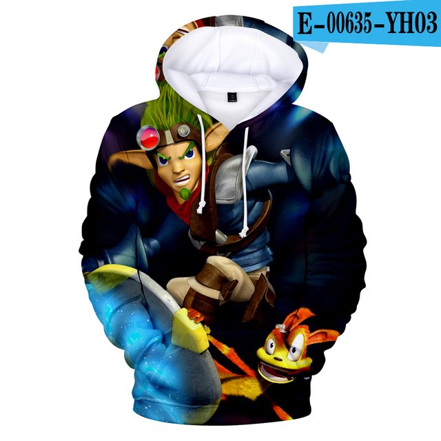 Fashion Fall/Winter jak 3 Hoodies men Women Print Sweatshirts Hip Hop Casual Game jak 3 3D Hoodies Hot New Harajuku Tops