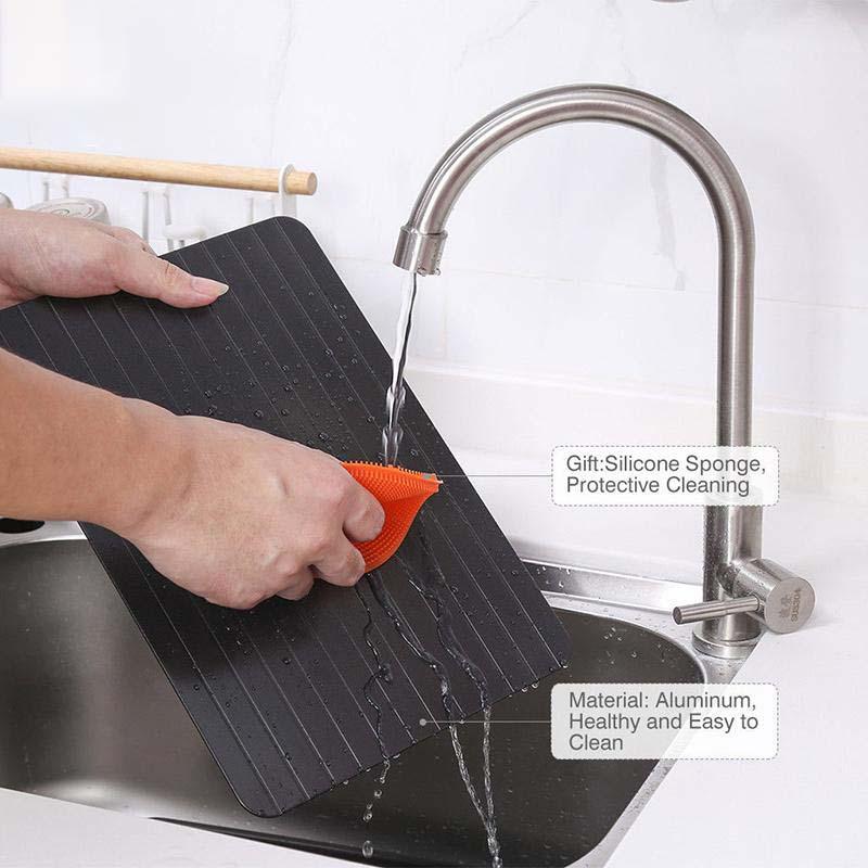 Fast Defrosting Tray Thaw Quick Defrosting Plate Board Defrost Frozen Food Meat Fruit with Water box Kitchen Gadget Tool