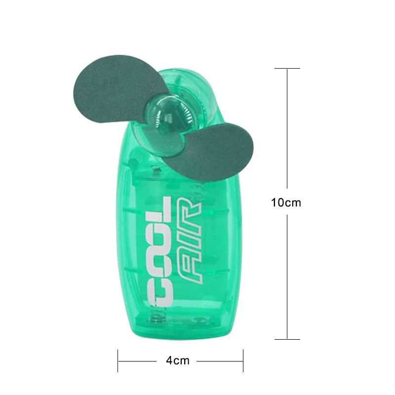 Mini Portable Pocket Fan Cool Air Hand Held Travel Battery Powered Blower Electric Cooler