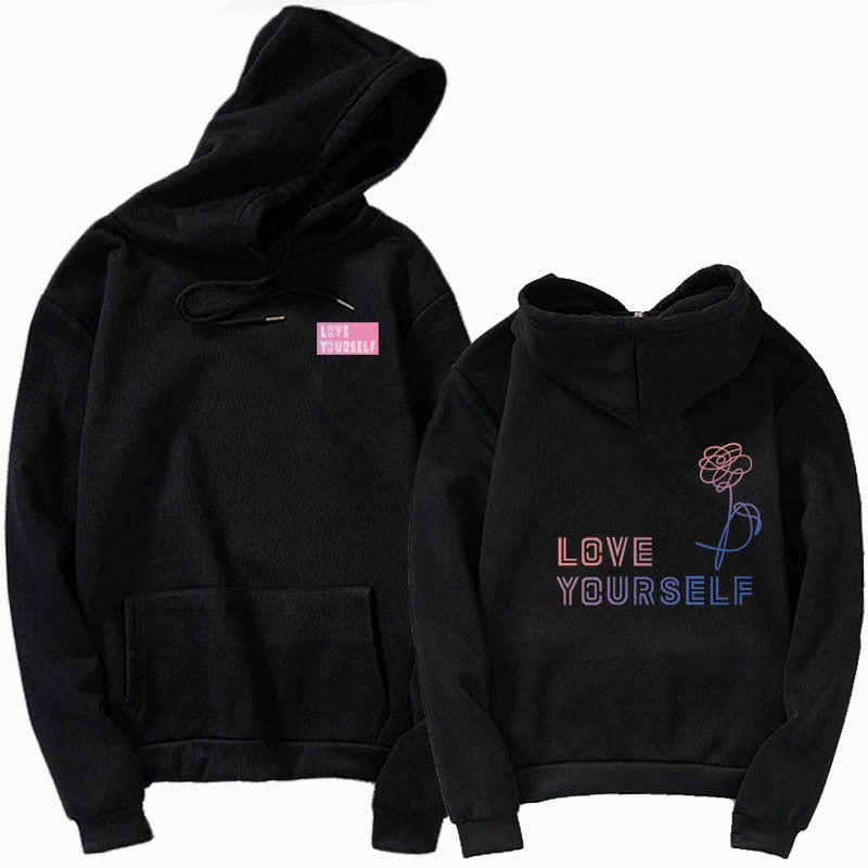 Hooded Youth Club fake love hoodies love yourself