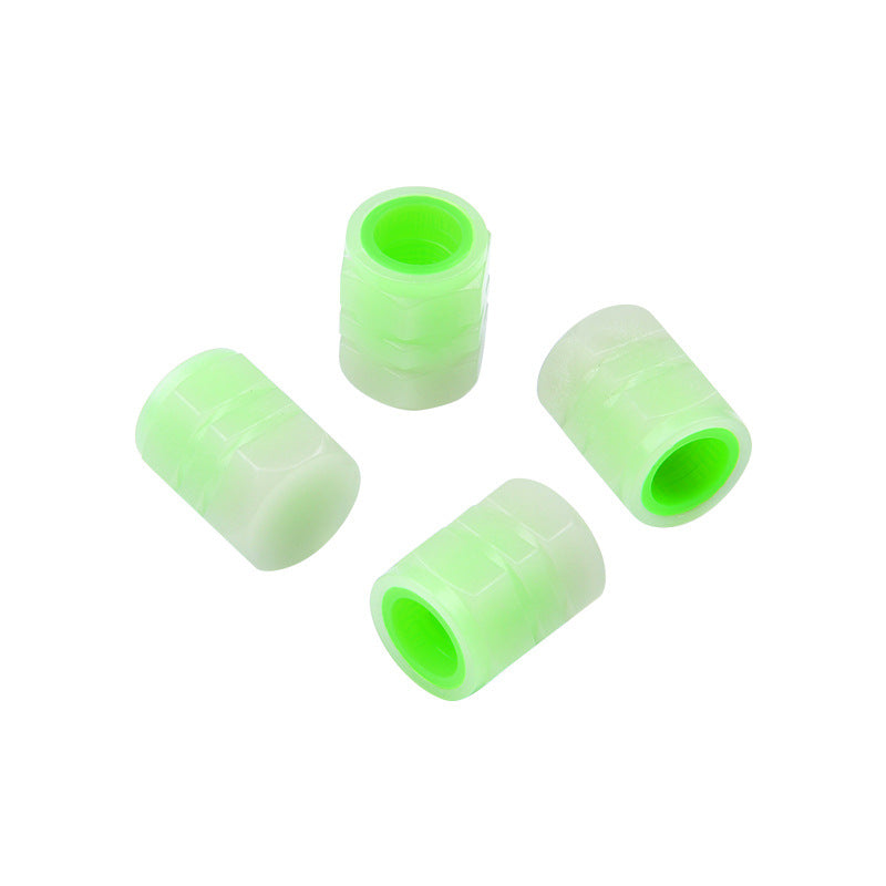Car Tire Luminous Valve Cap Car With Electric Vehicle Motorcycle Air Nozzle Cover Luminous Valve Core Cover Tire Universal
