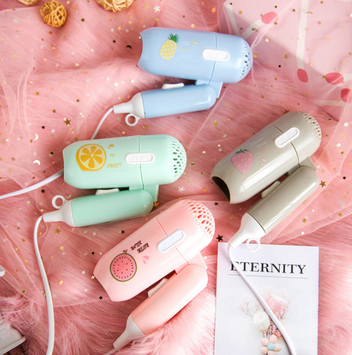 Mini Foldable Handle Design Portable Thermostatic Air collecting Traveller Compact Blower Electric Hair Dryer