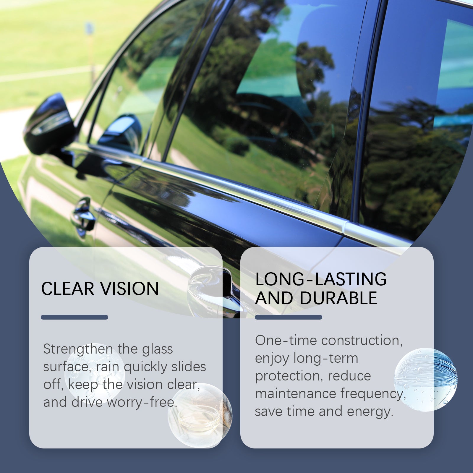 Car Glass Anti-Fog And Anti-Rain Agent, Window Anti-Rain And Waterproof Cleaning Car Glass Anti-Fog Spray