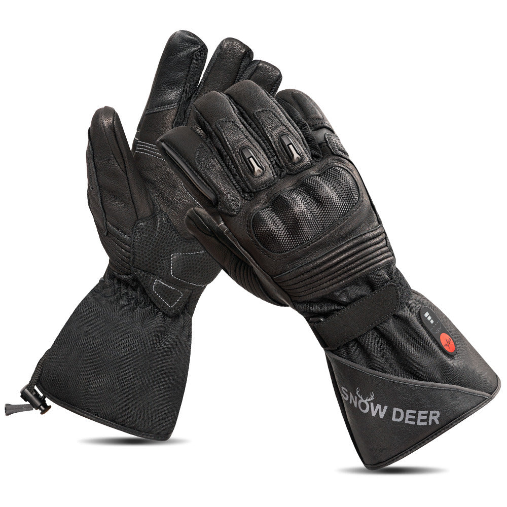 Charging and heating gloves for winter motorcycles electric bikes riding electric heating new intelligent heating gloves