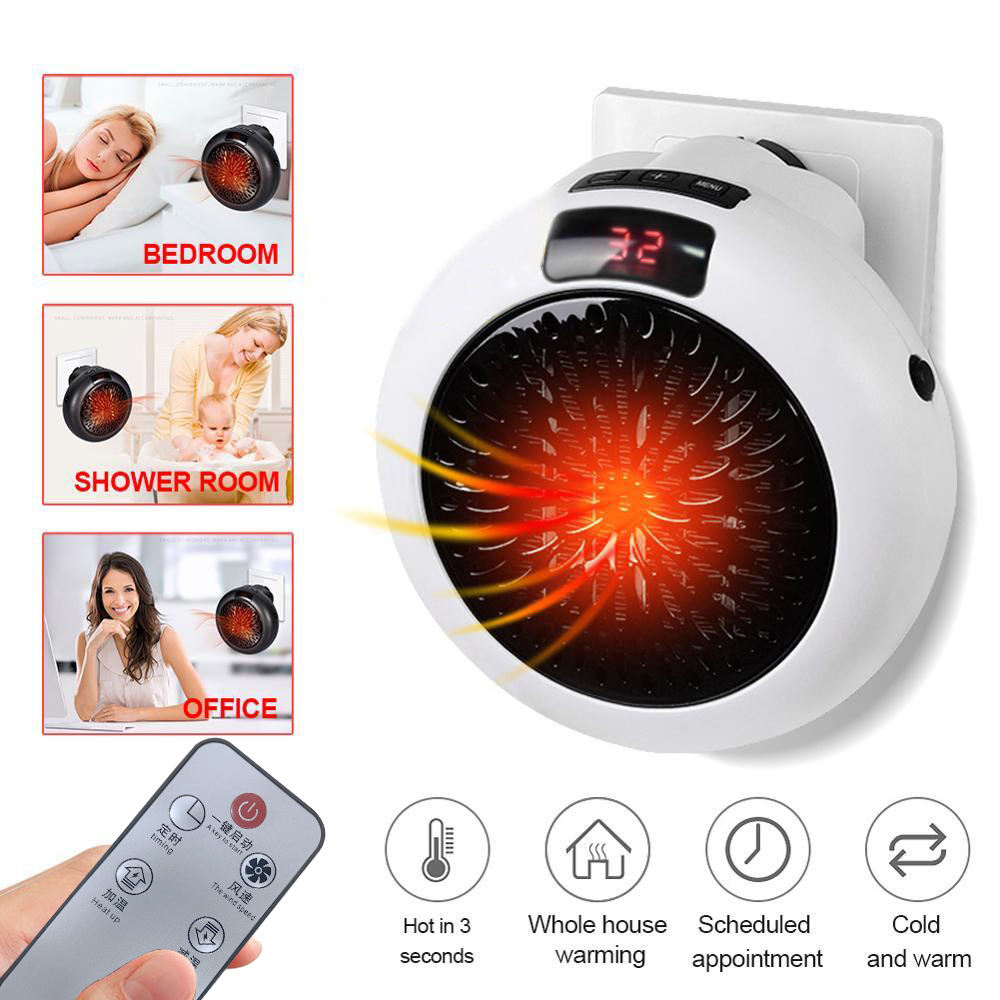Mini Small Household Air Heater Air Heater Desktop Portable Wall Mounted Round Electric Air Heater