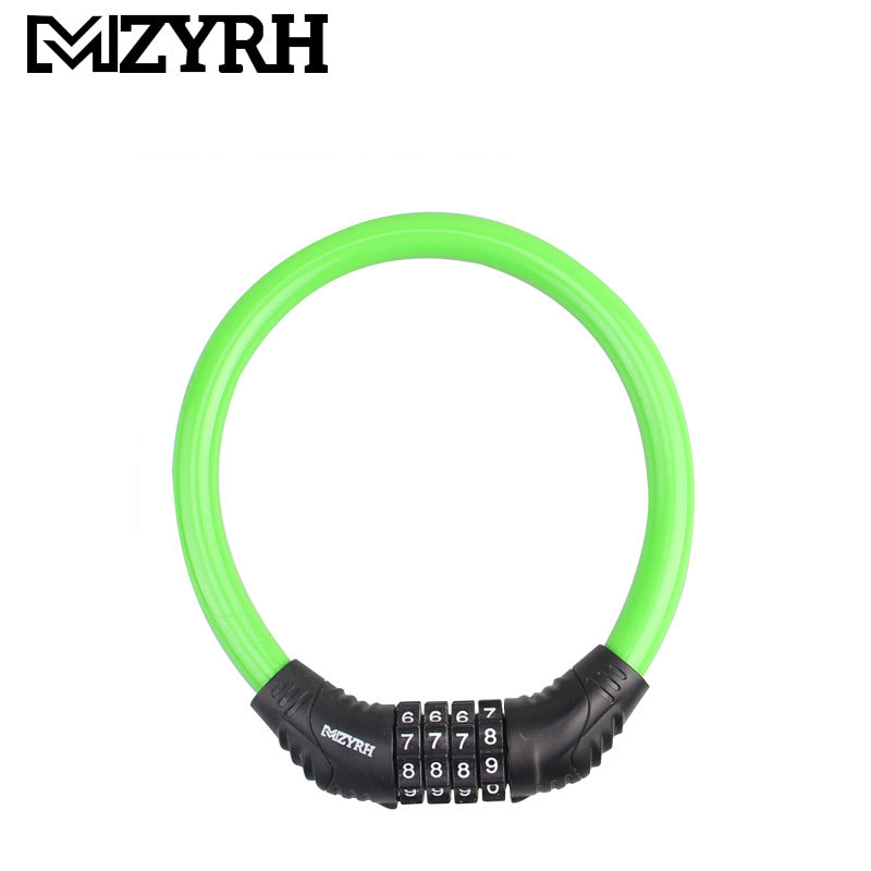 Mountain Bike Lock Anti-Theft Portable Electric Battery Motorcycle Password Lock Fixed Bicycle Ring Lock