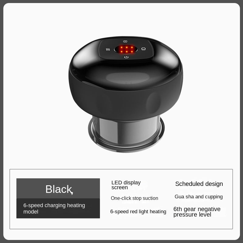Massage Electric Gua Sha Device for Meridian Detox, Breathable Heating, Home Use Full Body Meridian Brush and Cupping Therapy