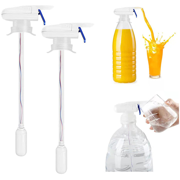 Hand Pressure Straw Juice Drink Dispenser Creative Automatic Electric Straw Magic Tap