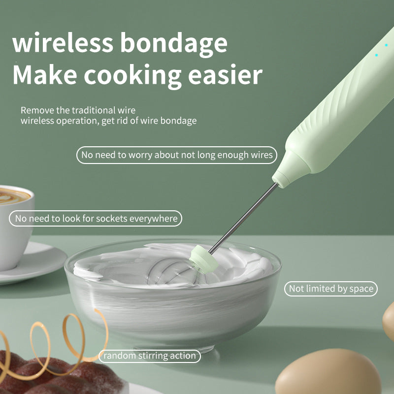 Electric Cordless Egg Beater For Whipping Cream And Egg Whites