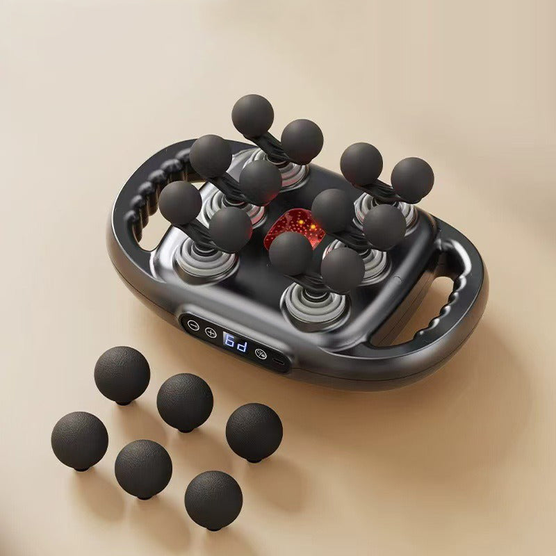 Multi head fascia gun massager