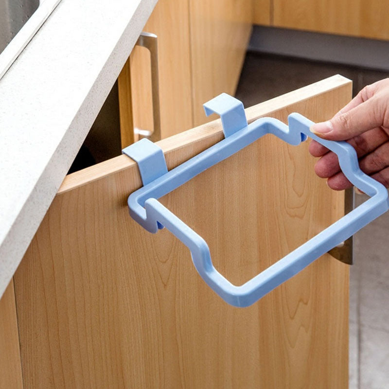 Kitchen Hanging Cabinet Door Garbage Rack Door Back Garbage Bag Storage Rack Plastic Bag Shelf Trash Can Bracket