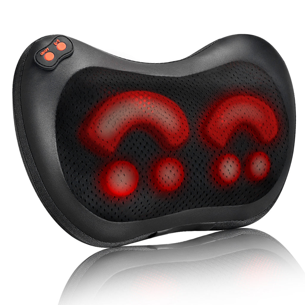 Electric Cervical Massage Pillow for Home and Car, Multi-Functional Shiatsu Massager for Back, Waist, Neck and Shoulder