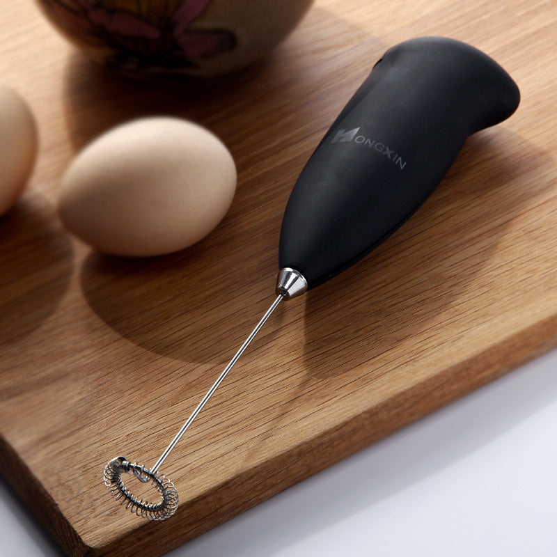 Mini Household Electric Milk Beater Creative Stainless Steel Egg Beater Fancy Coffee Frother Milk Mixer